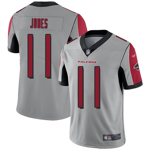 Atlanta Falcons Limited Silver Men Julio Jones Jersey NFL Football #11 Inverted Legend